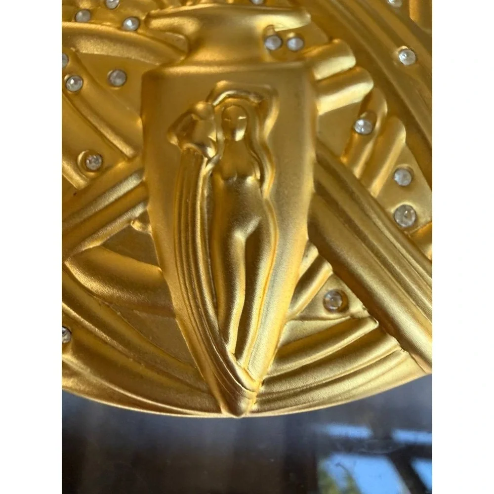 Estee Lauder Golden Aquarius Compact Lucidity Powder Vintage‎ Zodiac Gold